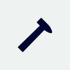 hammer icon, vector illustration. flat icon