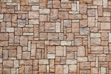 densely stacked up Stone wall