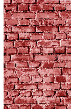 Old grungy brick wall surface in red tone.