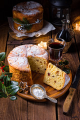 a delicious genuine Italian mum Christmas panettone