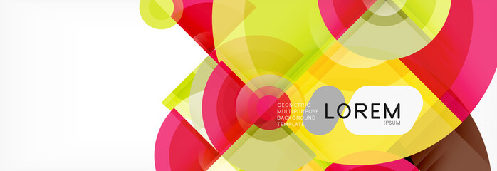 Fototapeta premium Vector fantastic circle modern geometric background template