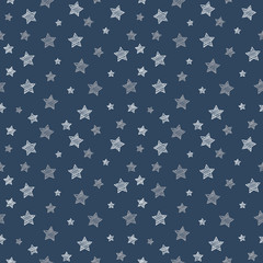 Concept of texture with hand drawn stars - background for a birthday party. Vector.