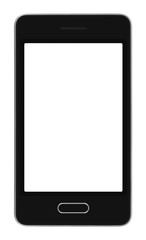 Smartphone isolated on white background
