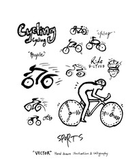 스포츠 포스터 / 손으로 그린 스포츠 그림