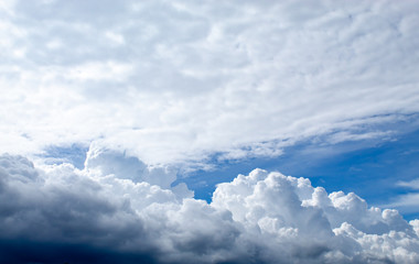 The beauty of the sky with clouds, and the sun.