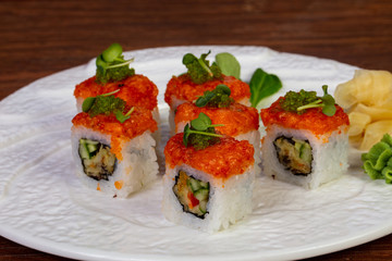 Japanese salmon roll