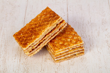 Sweet Waffle with jam