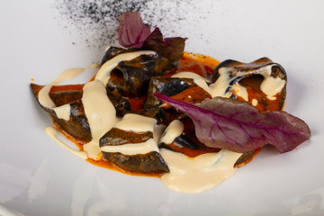 Ravioli with crab
