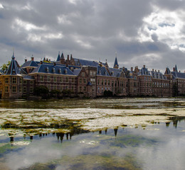 Skyline the Hague with parliament buildings