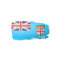 Fiji flag, vector illustration on a white background.
