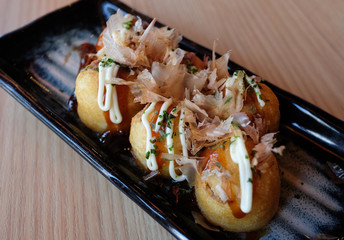 takoyaki, octopus balls, japanese food