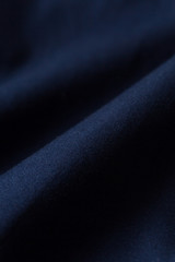 紺色の生地のクローズアップ