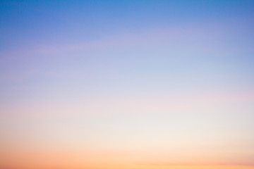 Twilight sky with cloud at sunset Abstract background