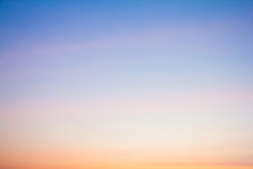 Twilight sky with cloud at sunset Abstract background