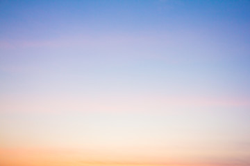 Twilight sky with cloud at sunset Abstract background