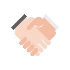 Obraz premium businessman handshake icon, deal concept