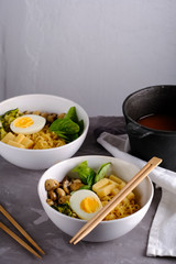 Traditional Asian soup ramen