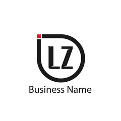 Initial Letter LZ Logo Template Design