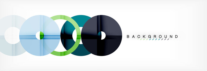 Obraz premium Geomtric nowoczesne tła, streszczenie szablon pierścieni