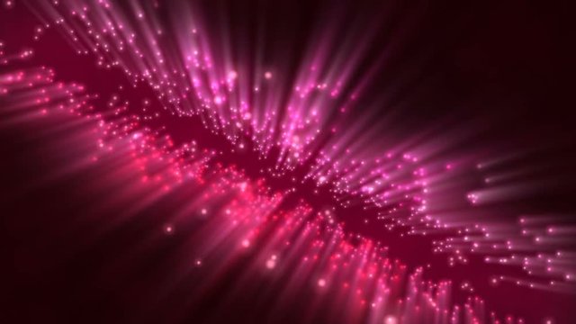 Looped rotating background of pink particles