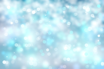
Blue winter background blurred