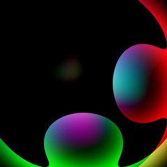 Bunte Formen und Muster