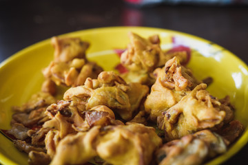 Traditional Pakistani food, Pakoras.