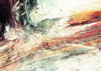 Abstract painting color texture. Bright artistic background. Multicolor dynamic pattern. Fractal...