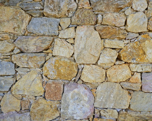 random cut stones colorful wall
