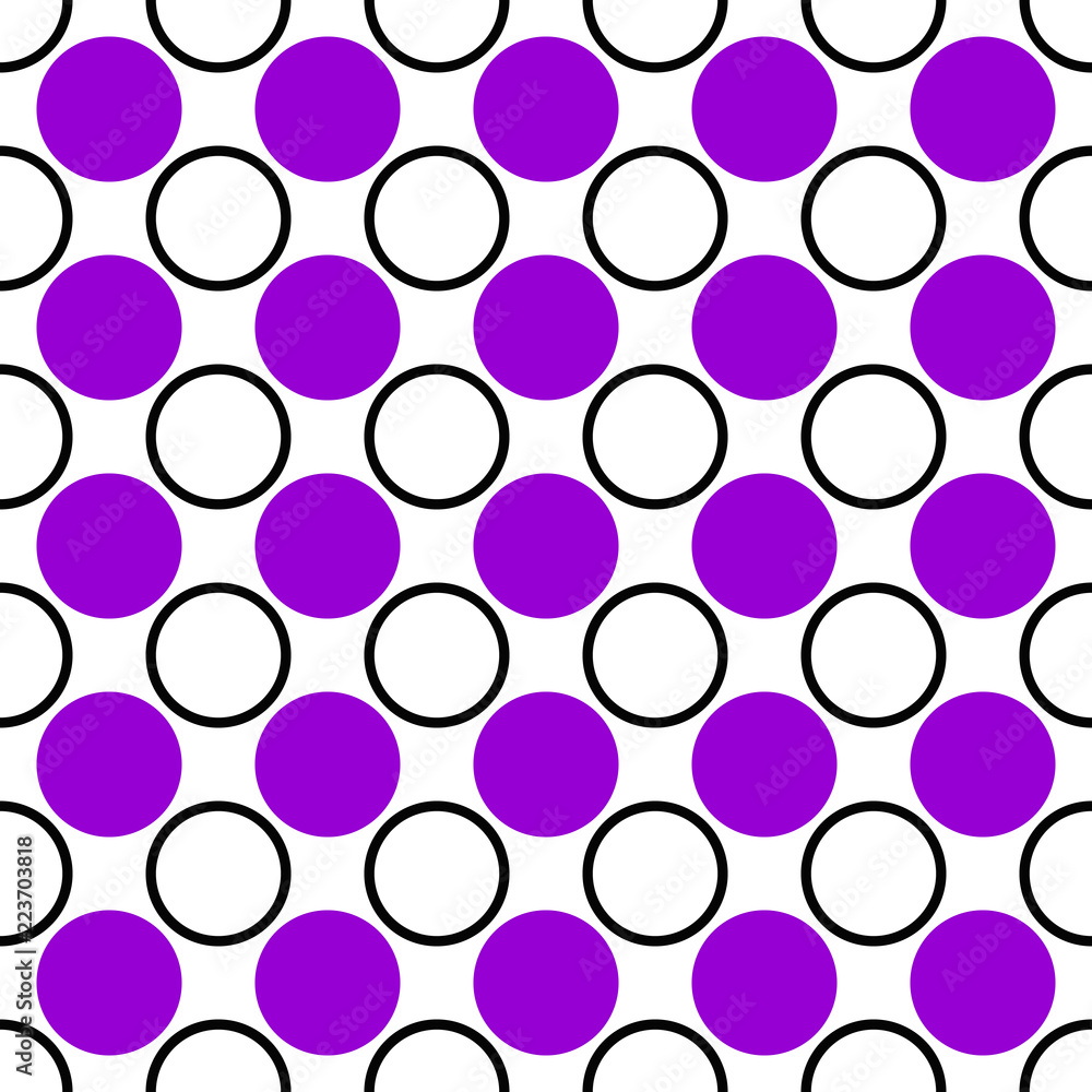 Poster seamless abstract circle pattern design background - color vector graphic
