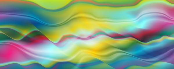 Colorful liquid abstract smooth waves background