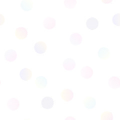 Abstract background with pastel circles. Vector illustration, seamless pattern
