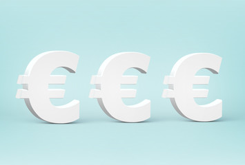 High detailed 3D font characters, vector illustration