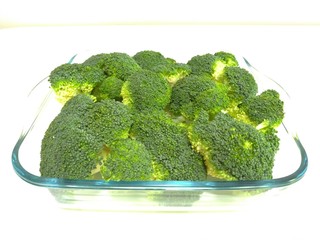 Fresh, raw broccoli - a portion of health and vitamins