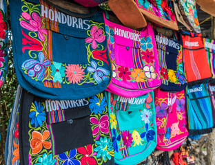 A view of souvenirs in Honduras
