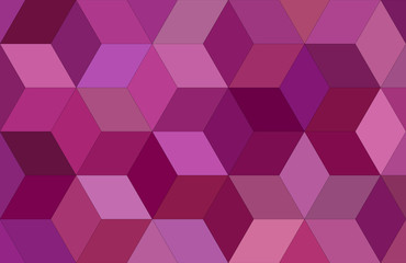 3d cube mosaic vector background design in redviolet tones