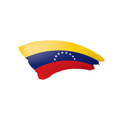 Venezuela flag, vector illustration on a white background.