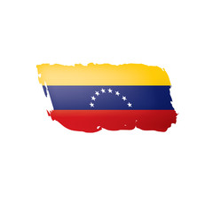 Venezuela flag, vector illustration on a white background.