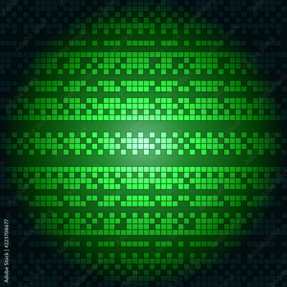 Poster bright abstract background of small colored squares.pixel.