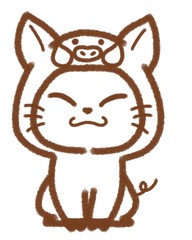 イノシシねこ