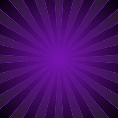 Abstract retro ray burst background - dark purple gradient vector graphic design with radial stripes
