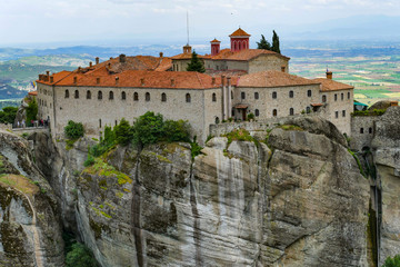 Fototapeta na wymiar Monastery of St. Steven, Meteora, Greece