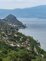 Fototapeta na wymiar Lago Maggiore seen from Brezzo, Varese, italy