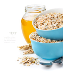 healthy breakfast,  mixture of cereal flakes