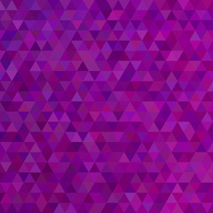 Dark purple abstract mosaic triangle tile pattern background - modern polygon vector graphic design from regular triangles