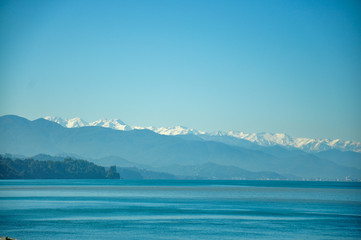 Beautiful mountain peaks of Georgia
