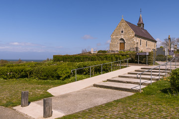 Fototapeta na wymiar Le panorama sur la Baie de Wissant depuis l'église de Tardinghen - Côte d'Opale