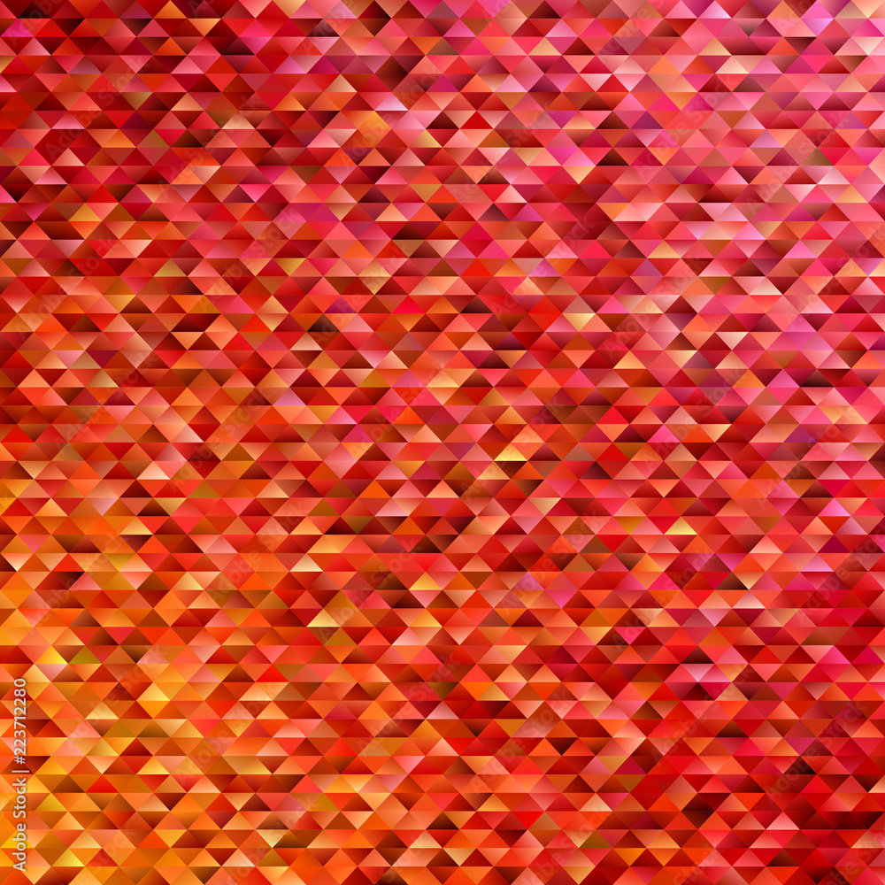 Poster geometric triangular polygon pattern background - modern gradient vector graphic design with red ton
