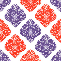 Ornamental ethnic art, patterned Indian, Turkish, Arabic, paisley. Hand drawn illustration. Tattoo, astrology, alchemy, boho and magic symbol. Original design in doodle style.