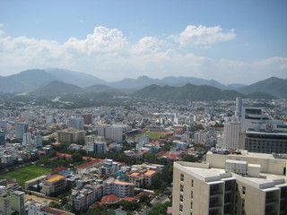 Obraz premium aerial view of the city